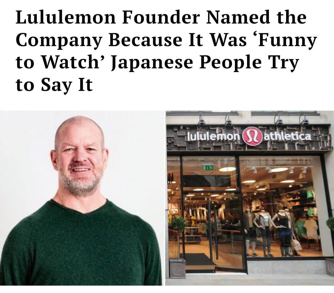 Lululemon Founder Named the Company Because It Was ‘Funny to Watch’ Japanese People Try to Say It
