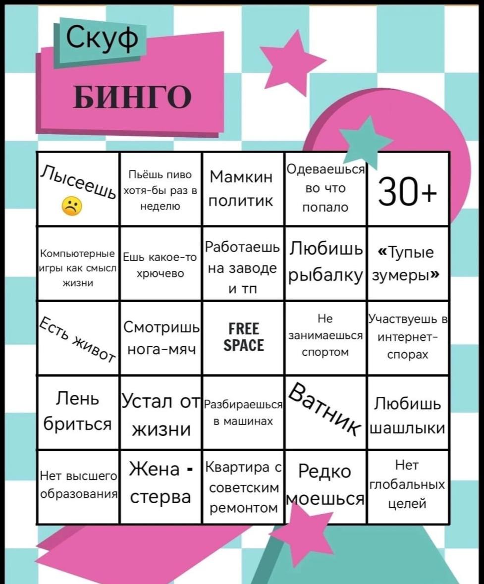 пьёшь пиво Одеваешься Мамкин отя-бы раз в во что неделю политик попало 0+ Компьютерные какое-то Работаешь| Любишь «Тупые игры как смысл жизни хрючево на заводе итп Не |Участвуешь в занимаешься интерне