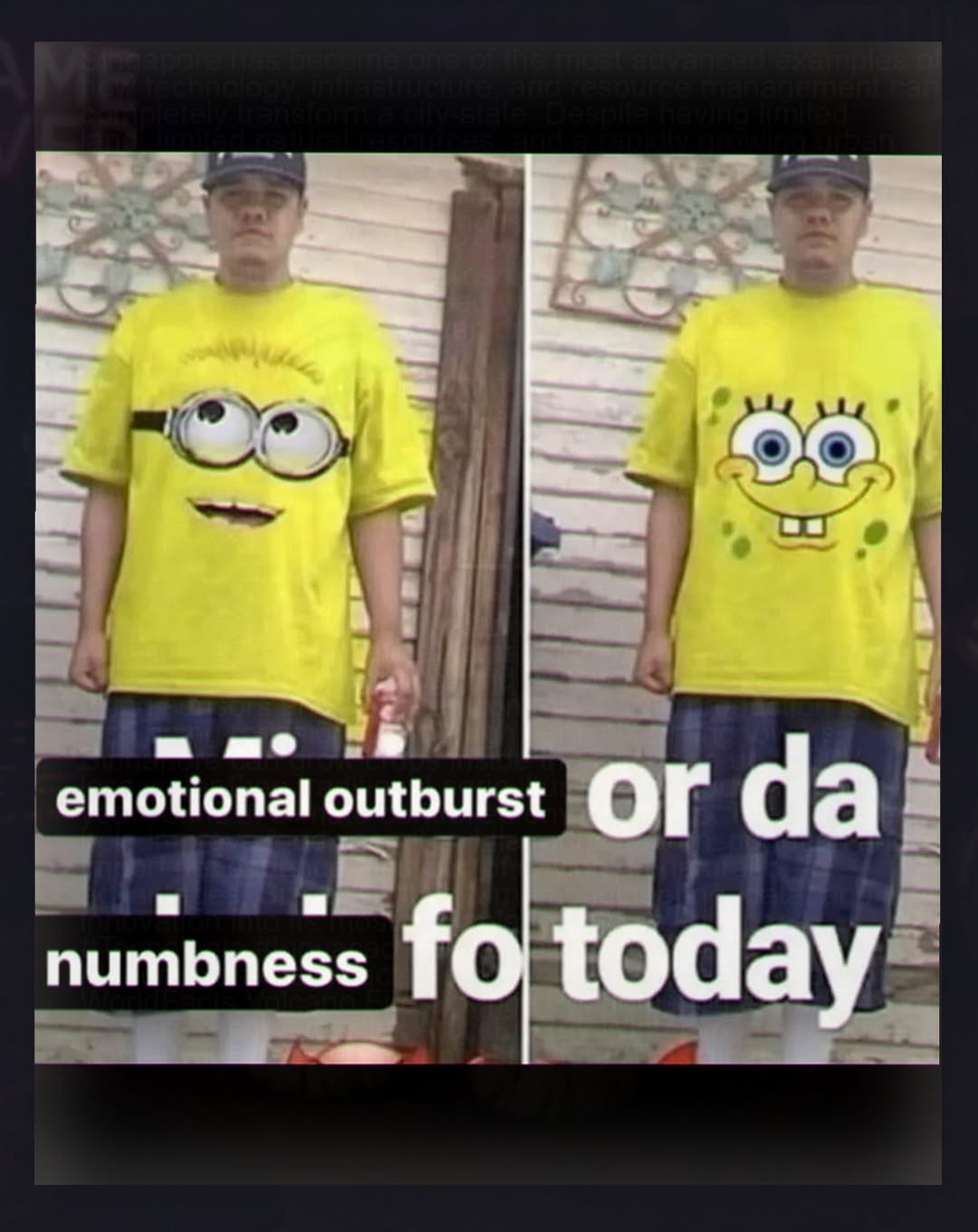 outburst numbness