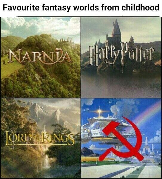 Favourite fantasy worlds from childhood