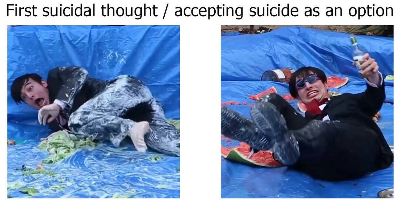 First suicidal thought accepting suicide as option ONS a 5 2