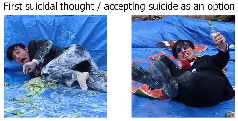 First suicidal thought accepting suicide as option ONS a 5 2