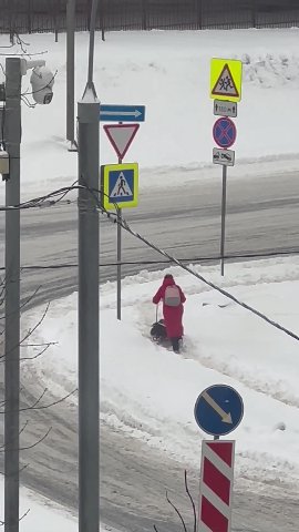 Друзья дожили.. собянин довел простой народ и тот 🎅 вынужден косить снег снегокосилкой . . Нет слов 😢