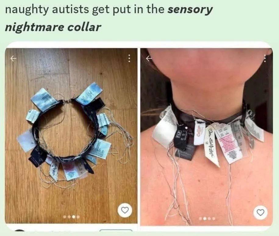 naughty autists get put the sensory nightmare collar Why 4 A i