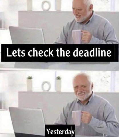 И Lets check the deadline