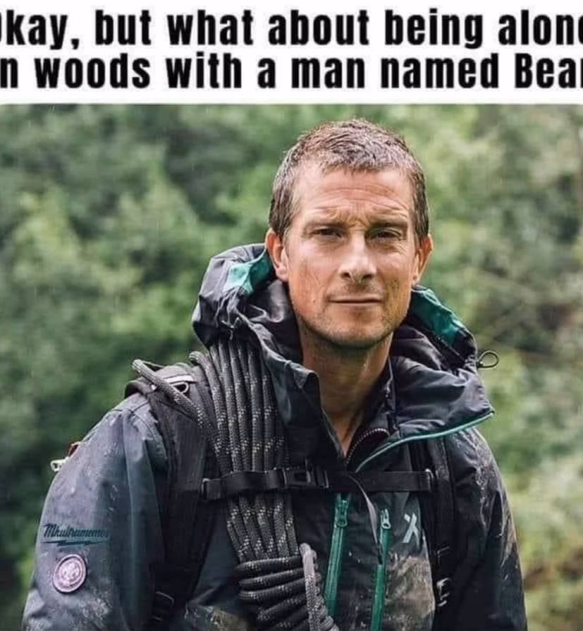 Kay, but what about being alon woods with a man named Bea ЕЕ
