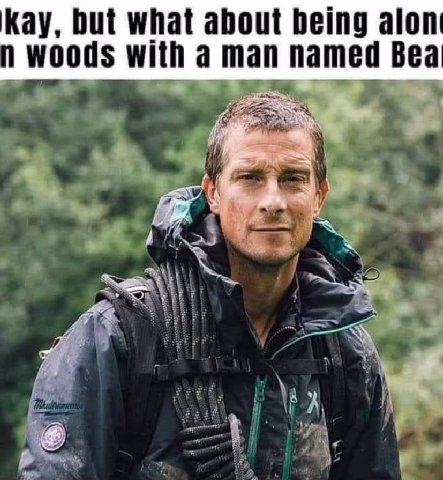 Kay, but what about being alon woods with a man named Bea ЕЕ