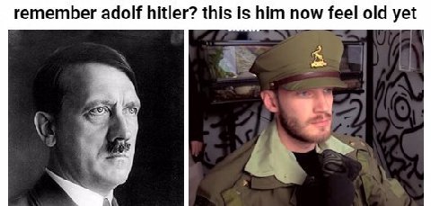 remember adolf hitler? this is him now feel old yet