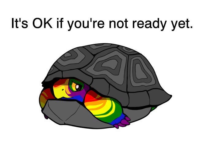 It's if you're not ready yet.