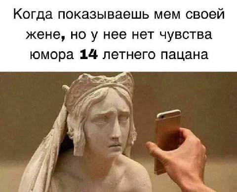 Когда показываешь мем своей жене, но у нее нет чувства юмора 14 летнего пацана 5 4 я а