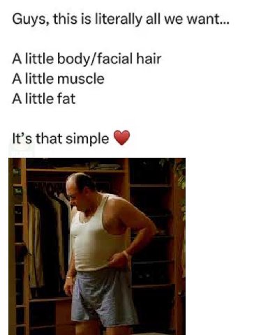 Guys, this is literally all we want A little body/facial hair A little muscle A little fat It’s that simple