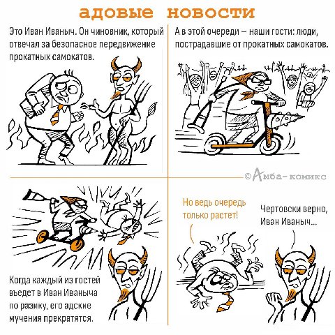 Это Иван Иваныч. Он чиновник, который очереди наши гости: люди, отвечал за безопасное передвижение пострадавшие от прокатных самокатов. прокатных самокатов. 22) в 420) UTD 6 В С 4 Чертовски верно, Ива