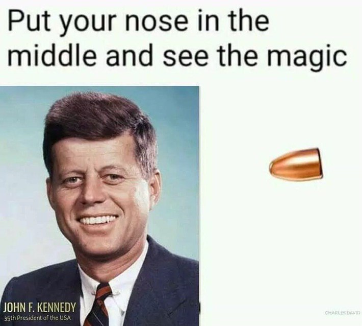 Put your nose in the middle and see the magic