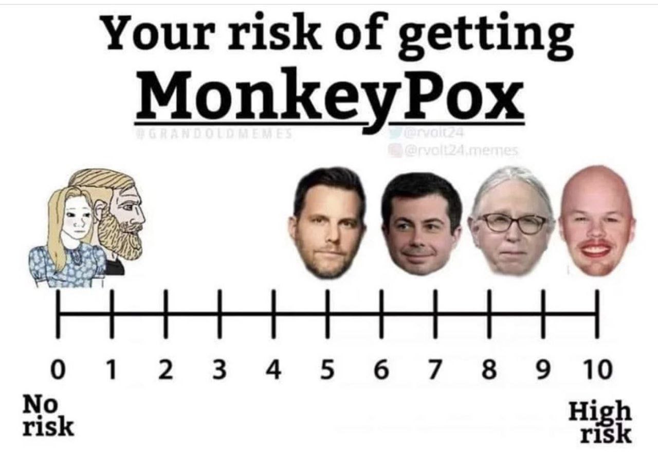 Your risk of getting MonkeyPox No 0 1 23 4 5 6 7 8 9 10 risk High risk