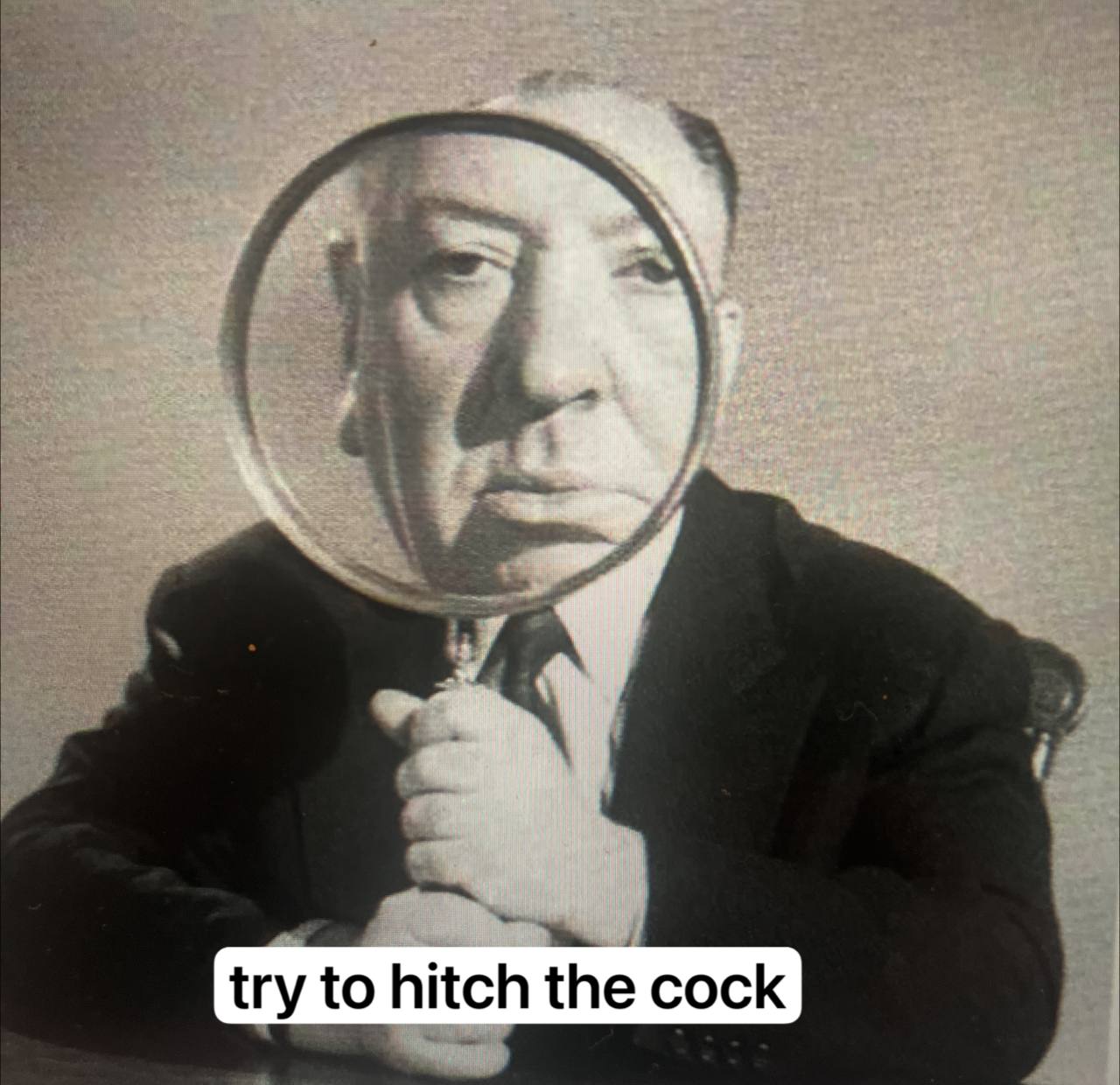 try to hitch the cock
