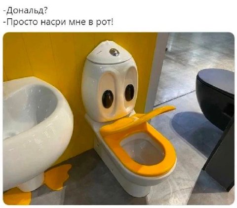 -Дональд? -Просто насри мне в рот!