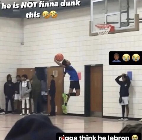 is NOT finna dunk this и ааа think he lebron