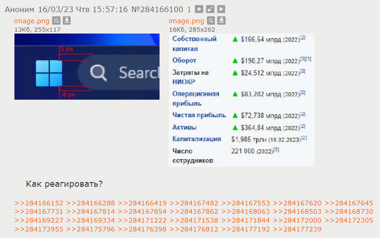 Аноним 16/03/23 Чтв 15:57:16 №284166100 1 image.png fey 23 image.png 3 Собственный A мпрд капигал Оборот $196.27 мпрд а Sea Затраты на $24,512 мпрд НИОКР Операционная 583,282 мпрд прибыль Чистая прибы