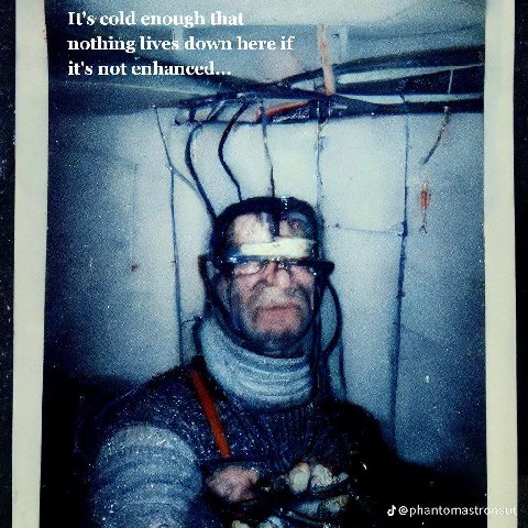 It's cold enough that: nothing lives down here if it's not enhanced... 2