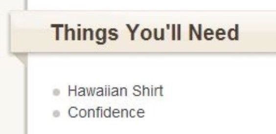 Things You'll Need Shirt Confidence