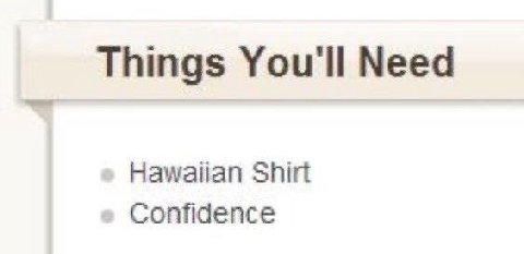 Things You'll Need Shirt Confidence