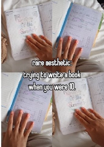 rare aesthetic: a whenyou were 10.