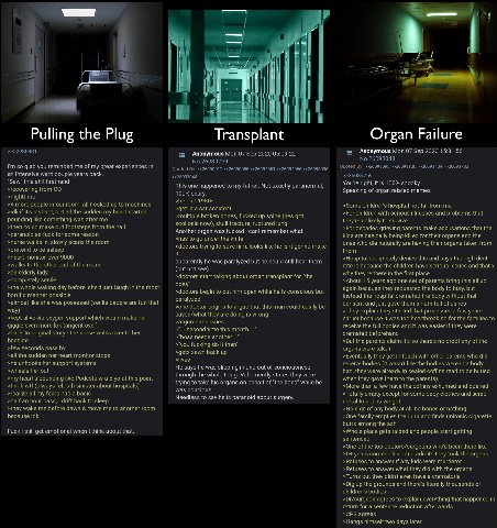 Pulling the Plug Transplant Organ Failure Anonymous Mon 0/ Sep 2020 15:31:56 Anonymous Моп 07 Sep 2020 05:09:22 lins: jad me с my expe in couple ars hack Зах this shit firsthand This one happened to m