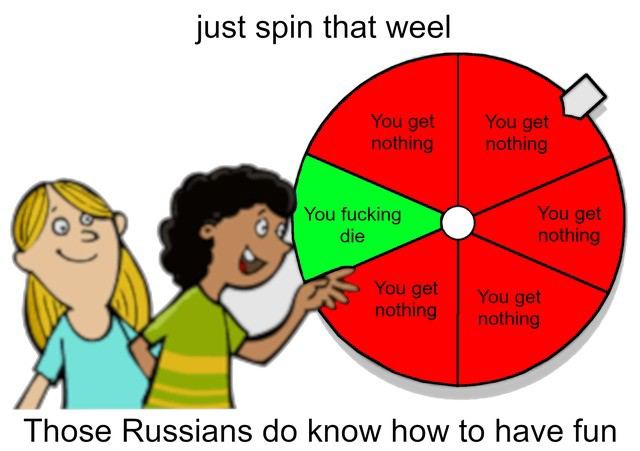 just spin that weel 1 You fucking у Those Russians know how to have fun