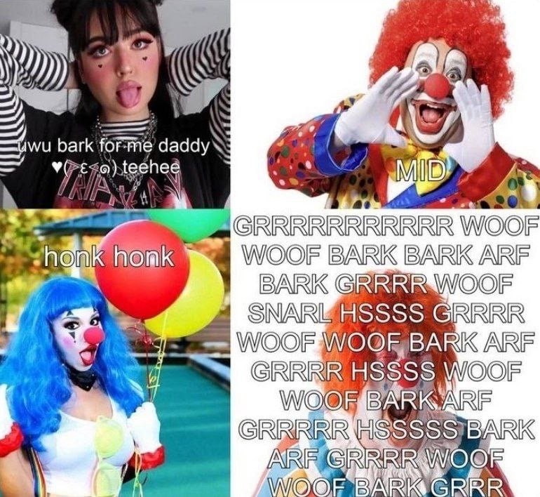 „АТА WOOF WOOF BARK BARK ARF WOOF 1555$ АРКЕ HSsss GRARRR Я