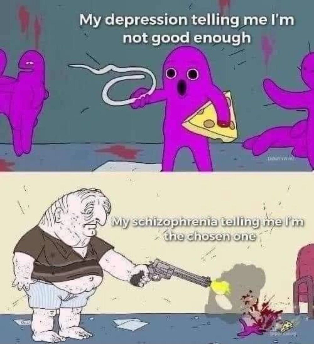 My depression telling not good enough walling}