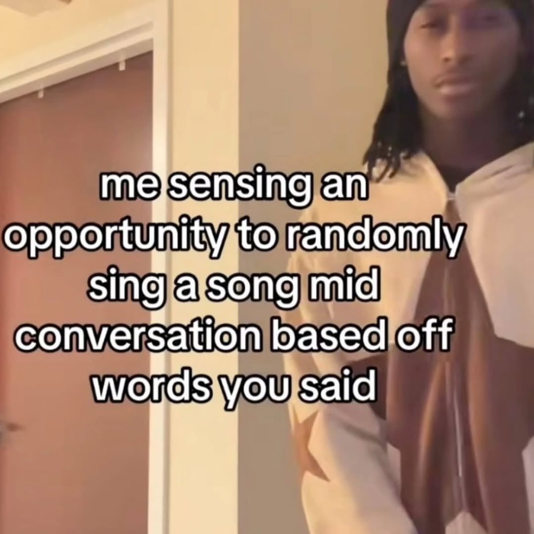 an opportunity to sing conversation based off