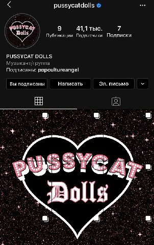 pussycatdolls 41,1 тыс 7 Публикации Подписчики Подписки PUSSYCAT DOLLS Музыкант/группа Подписаны: popcultureangel Вы подписаны Написать письмо Dolls