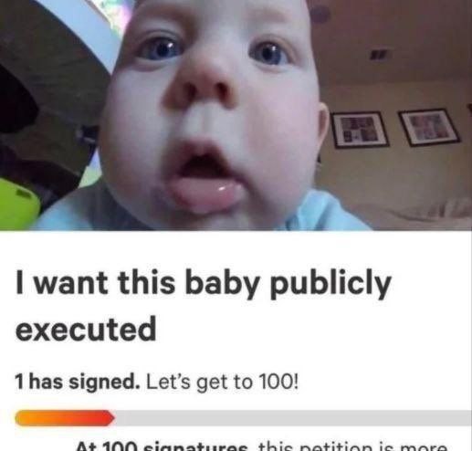 want this baby publicly executed signed. Let’s get to 100! tan