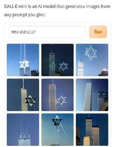 DALL:E mini is model that generates images from any prompt you give! Who did 9/11? Run