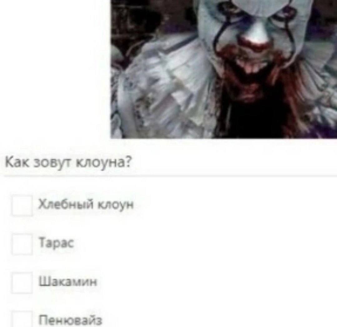 i в. Как зовут клоуна? Хлебный клоун Тарас Шакамин Пенювайз