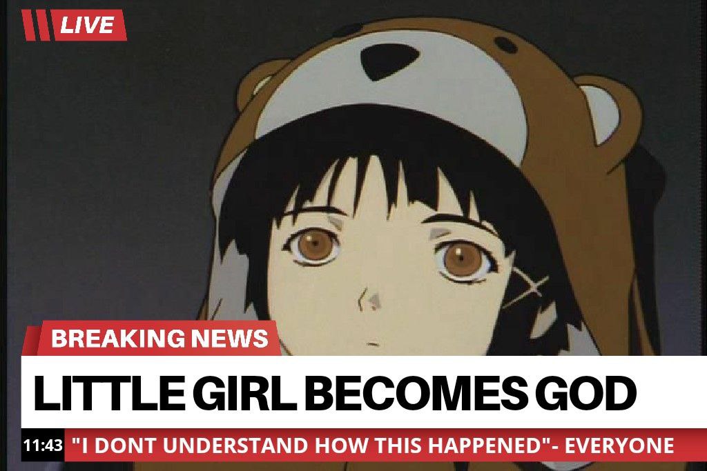 LIVE BREAKING NEWS LITTLE GIRL BECOMES GOD 11:43 DONT UNDERSTAND HOW THIS HAPPENED"- EVERYONE