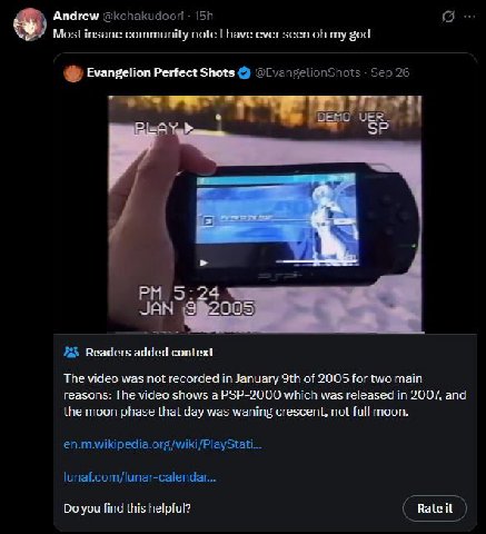 Апагем Most insane community note have ever seen my god Evangelion Perfect Shots 55 4 74 095 Readers added context The video was not recorded in January of 2005 for two main reasons: The video shows a