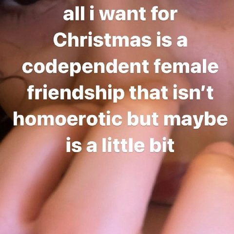 alli want for Christmas is a codependent female friendship that isn’t homoerotic but maybe is a little bit