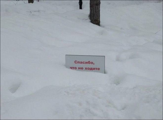 Спасибо, что не ходите