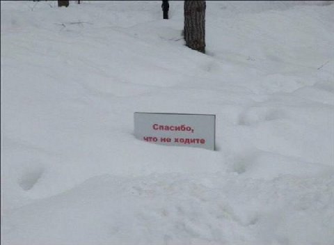 Спасибо, что не ходите