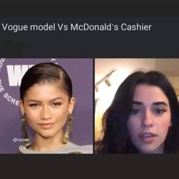 Vogue model Cashier